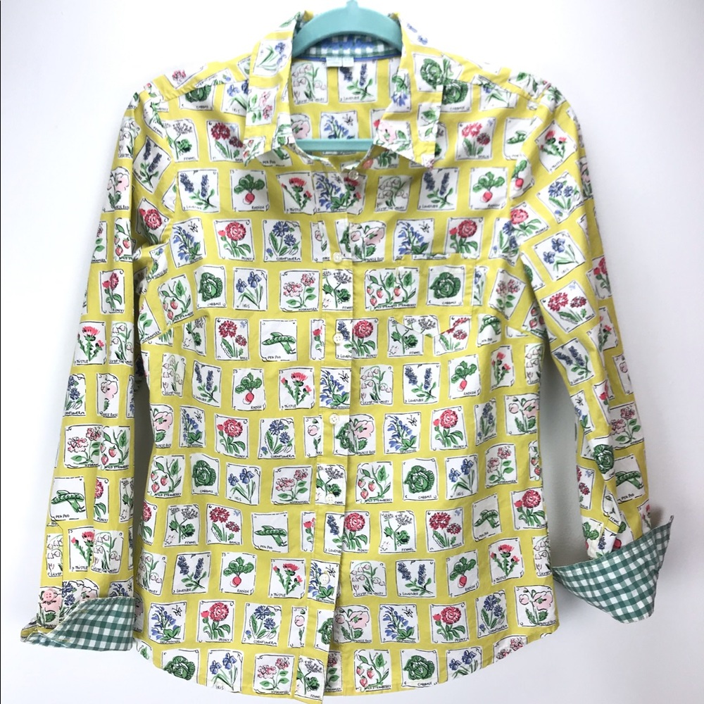 Boden Yellow Seed Packet Top Size 6